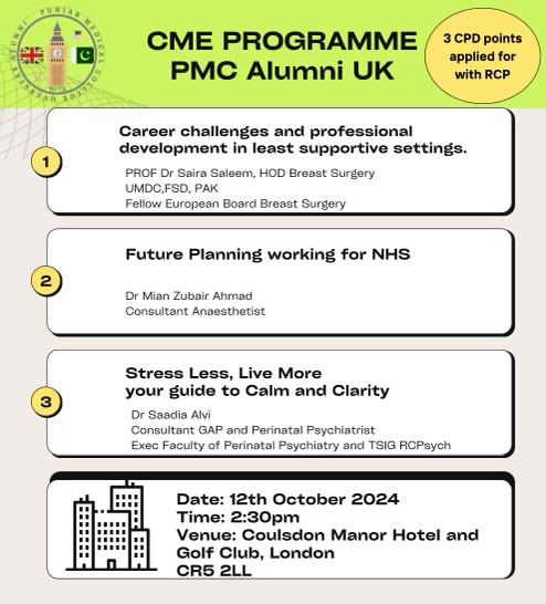 CME PROGRAMME PMC ALUMNI UK